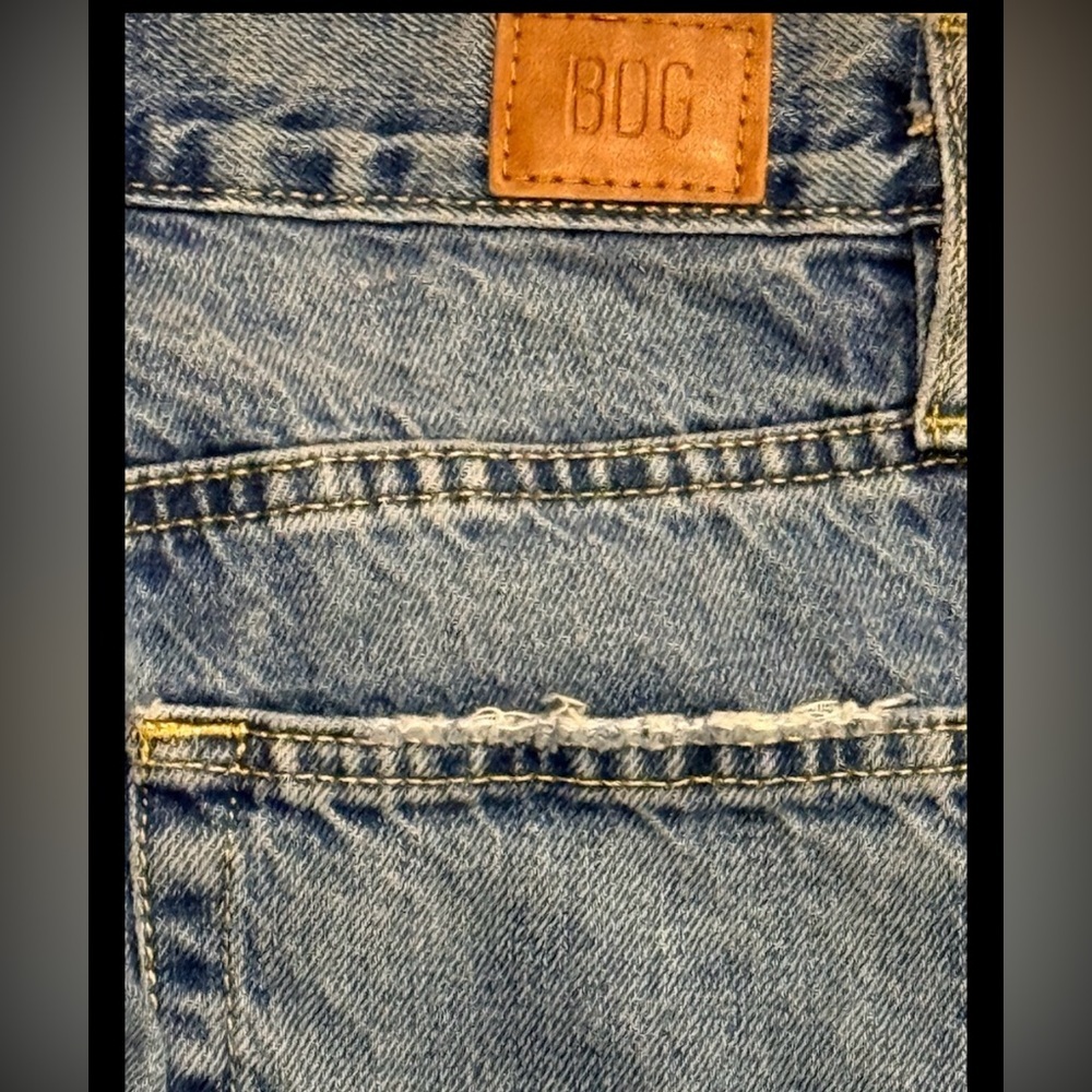 BDG Urban Outfitters Cowboy Jean High Rise Straight Leg Medium Wash Size 26 - Picture 8 of 9